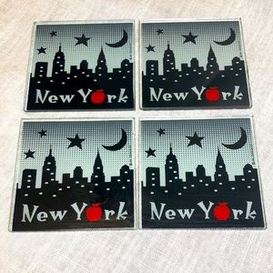 ⭐️Jay Joshua New York Skyline Glass Coasters